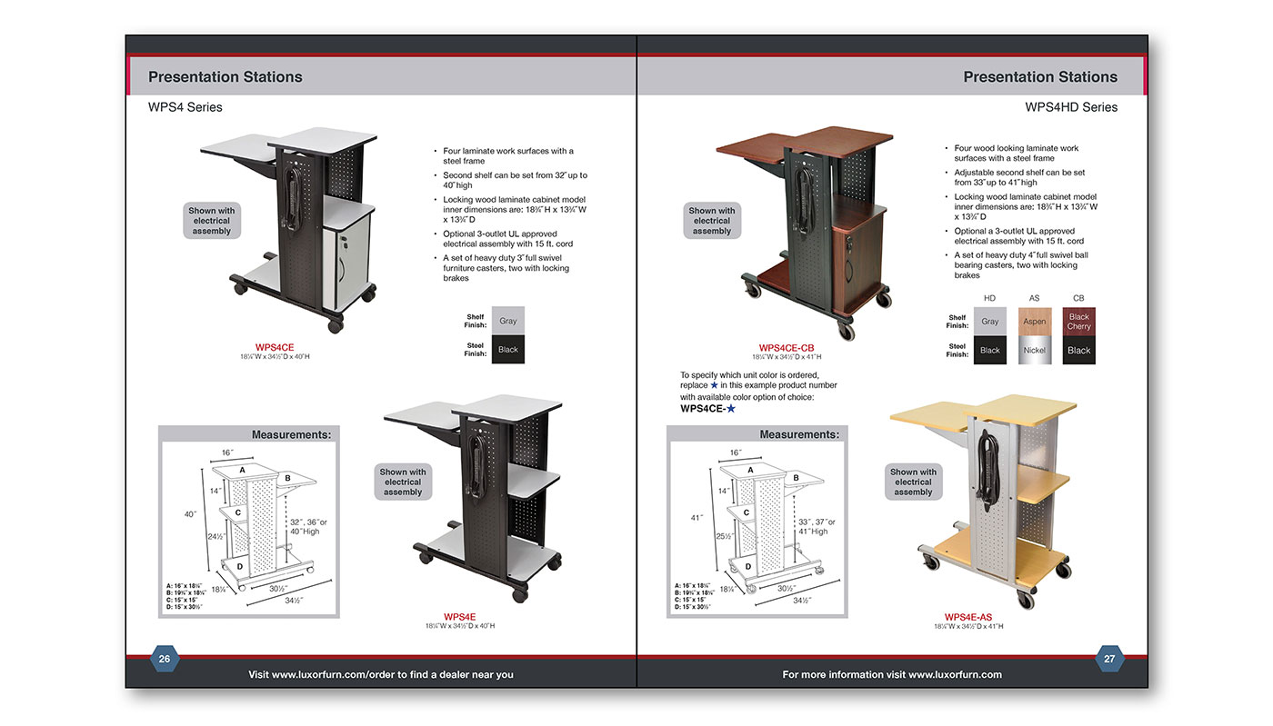 Luxor Catalog Page Layout B